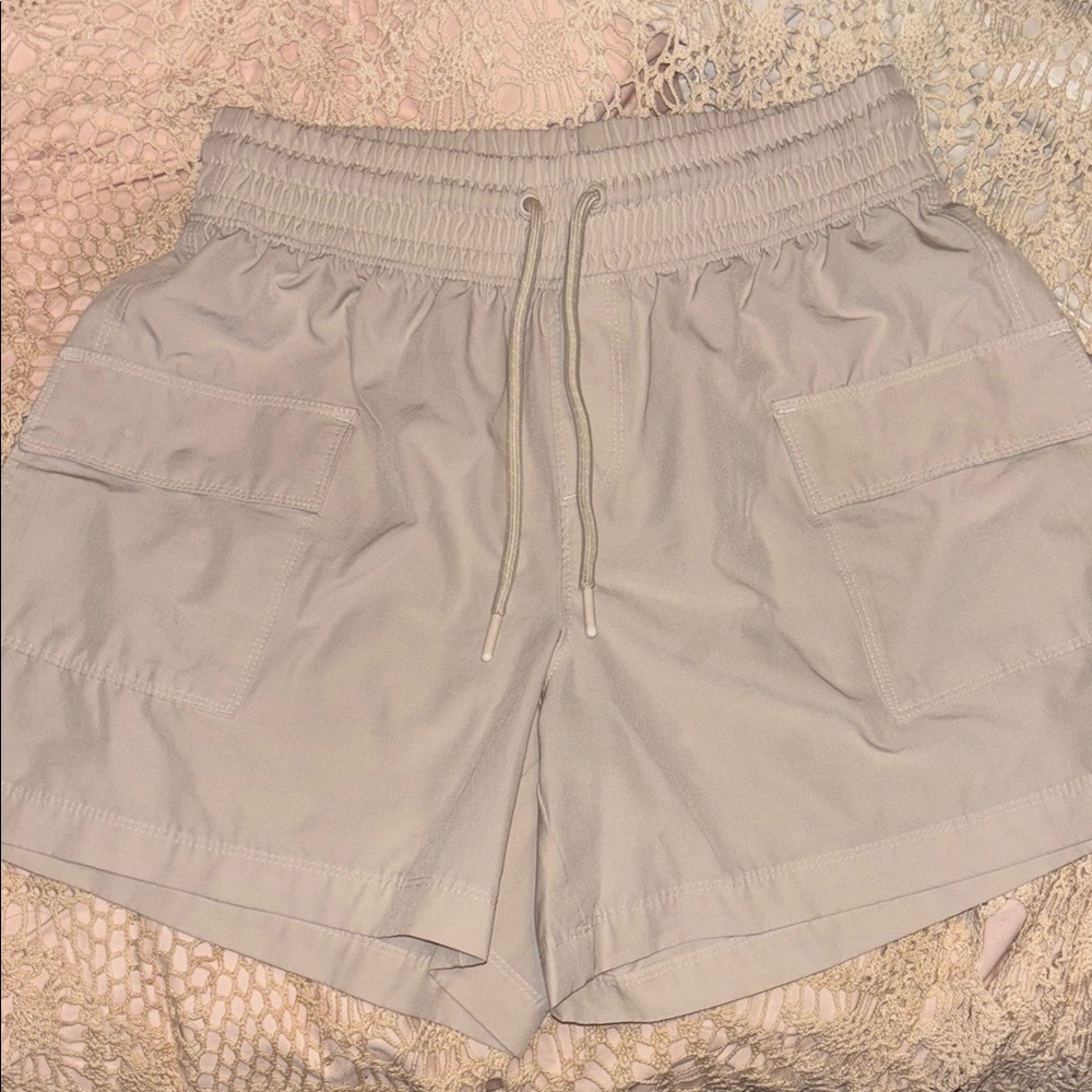 Tan Cargo Shorts with Relaxed Fit and Lightweight Material BUNDLE DISCOUNTS